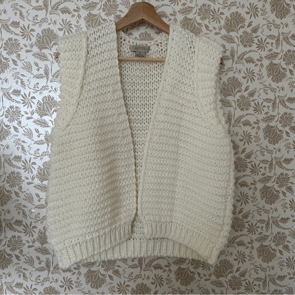 astrid Jackets & Blazers - Astrid Chunky Knit Folk Vest – Made in Italy, Size S